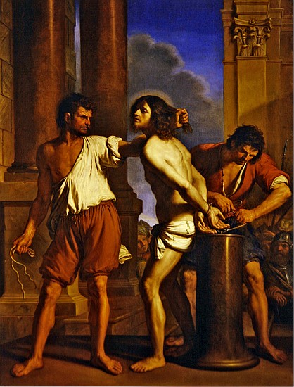 The flagellation of Christ from Guercino (Giovanni Francesco Barbieri)