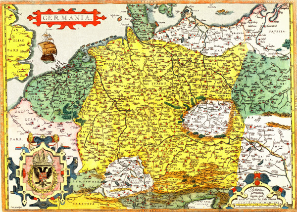 Landkarte des deutschen Reiches from Ortel.