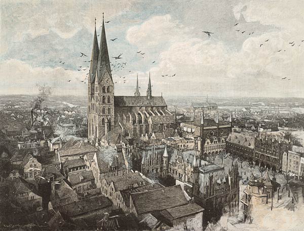Lübeck, um 1890 from A. Westphalen