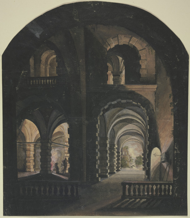 Gewölbe bei Fackelbeleuchtung from Abraham Steenwijck