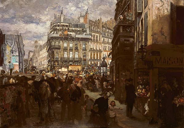 Jorn de semaine à Paris from Adolph Friedrich Erdmann von Menzel
