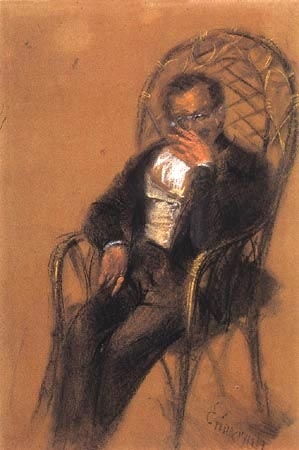 Homme aves un cigare from Adolph Friedrich Erdmann von Menzel