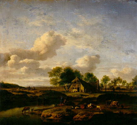 The Little Farm, 1661 (oil on canvas) from Adriaen van de Velde