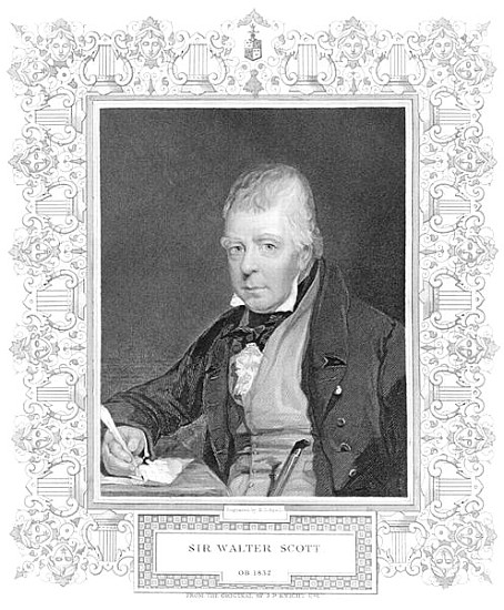 Portrait of Walter Scott from (after) Henry Thomas Ryall