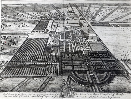 Badminton House in the County of Gloucester; engraved by Johannes Kip from (after) Leonard Knyff