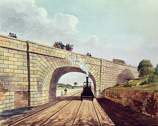 Rainhill Bridge, plate 12 from ''Liverpool and Manchester Railway''; engraved by Henry Pyall (1795-1 from (after) Thomas Talbot Bury