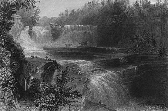 Trenton High Falls from (after) William Henry Bartlett