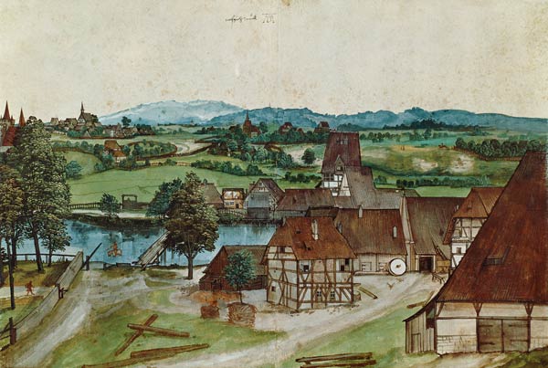 Die Drahtziehmühle from Albrecht Dürer