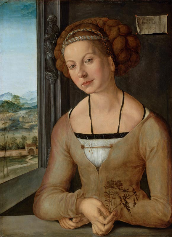 Bildnis der sogenannten Fürlegerin mit geflochtenem Haar from Albrecht Dürer