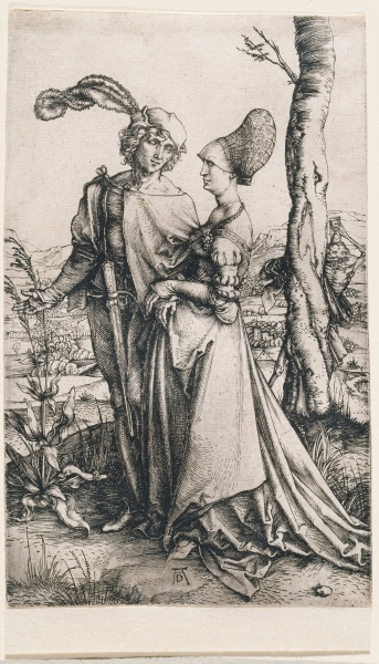 Das Liebespaar und der Tod (Der Spaziergang) from Albrecht Dürer