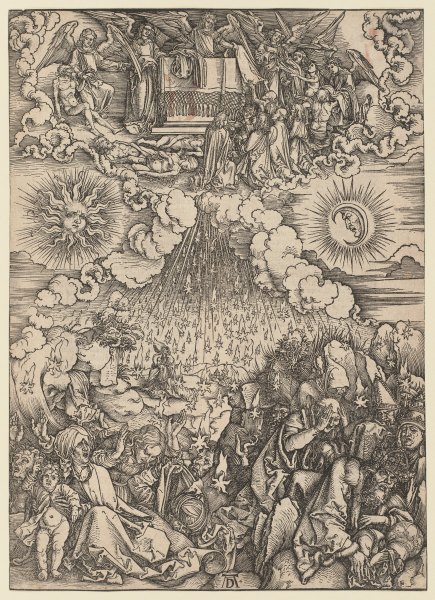 Die Eröffnung des fünften und sechsten Siegels, aus der Folge der Apokalypse, Urausgabe Deutsch 1498 from Albrecht Dürer