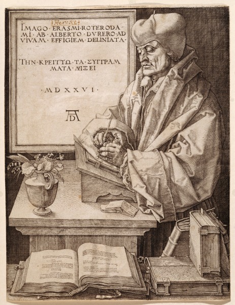 Erasmus von Rotterdam from Albrecht Dürer