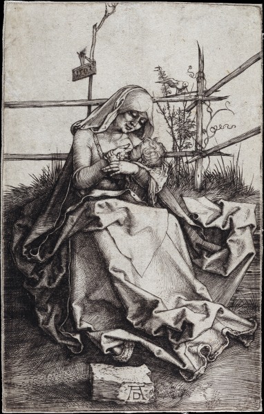 Maria auf der Rasenbank, das Kind stillend from Albrecht Dürer
