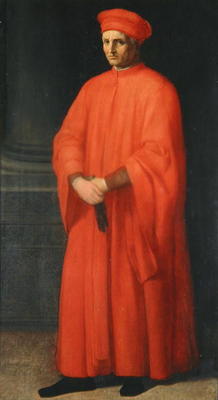 Portrait of Francesco Datini (oil on canvas) from Alessandro Allori