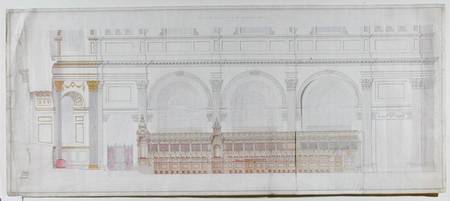 Elevation of the choir in St. Paul's Cathedral as redecorated by C.R. Cockerell (1788-1863) 1848 (pe from Alexander Dick Gough
