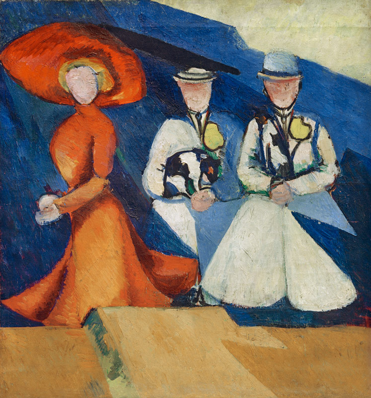 Drei weibliche Figuren, 1909-1910 from Alexandra Exter