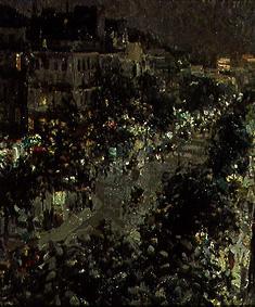 Der Boulevard des Italiens in Paris bei Nacht. from Alexejew. Konstantin Korovin
