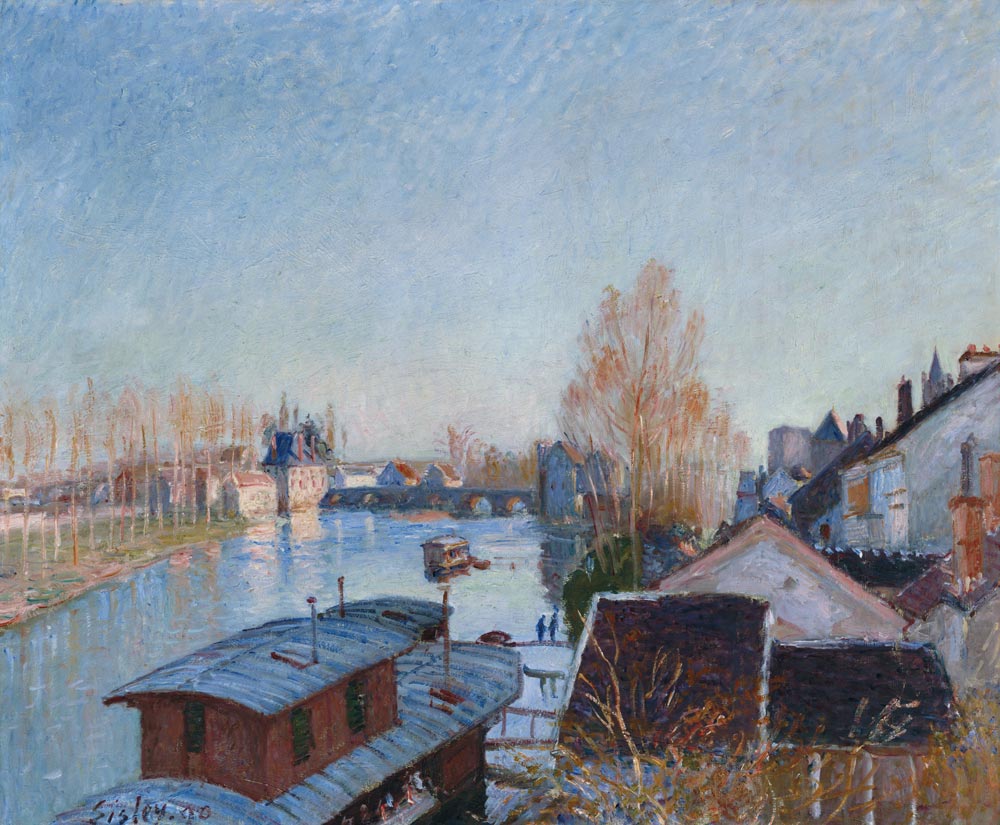 Am Ufer des Loing in Moret. from Alfred Sisley