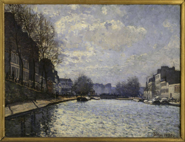 A.Sisley, Kanal Saint-Martin from Alfred Sisley