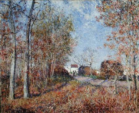 A Corner of the Woods at Sablons from Alfred Sisley