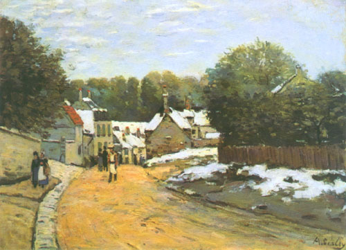 Erster Schnee in Louveciennes from Alfred Sisley
