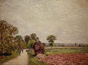 Landstrasse in der Umgebung von Moret. from Alfred Sisley