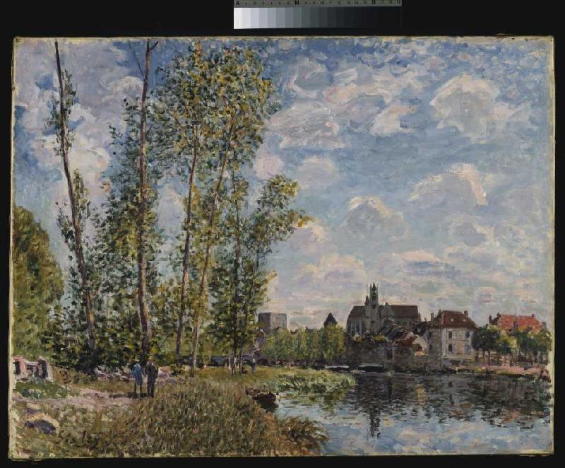 Moret, Blick auf dem Fluss Loing an einem Nachmittag im Mai. from Alfred Sisley