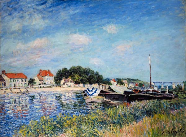 Am Ufer des Flusses Loing in SaintMammès. from Alfred Sisley