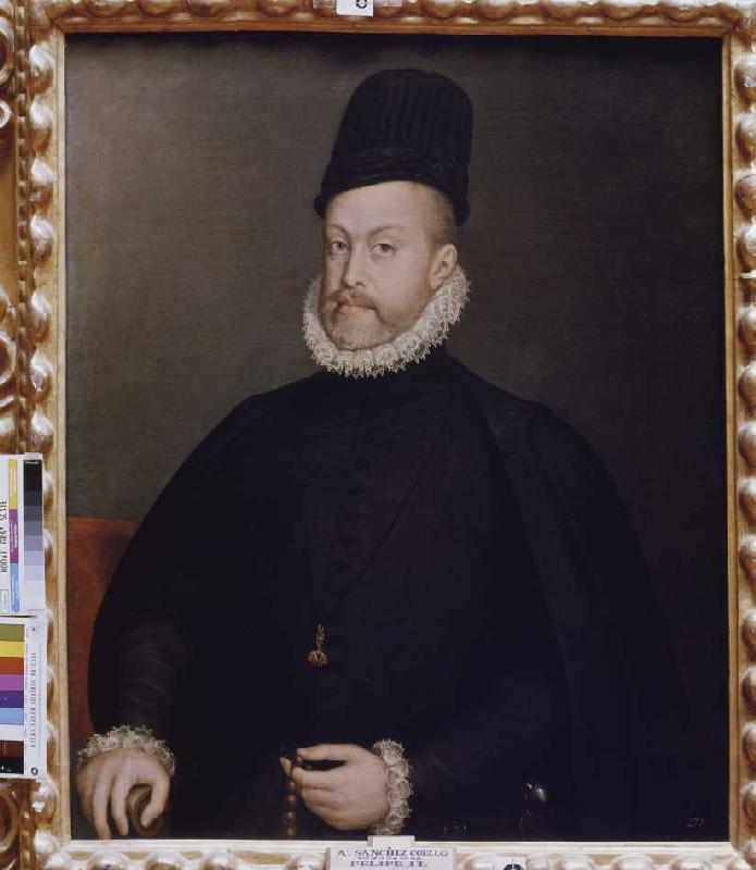Bildnis Philipps II. von Spanien from Alonso Sánchez-Coello