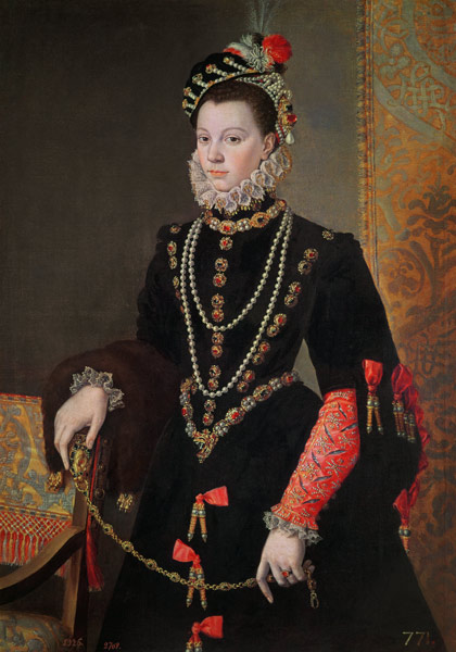 Elizabeth de Valois, 1604-8 from Alonso Sanchez Coello