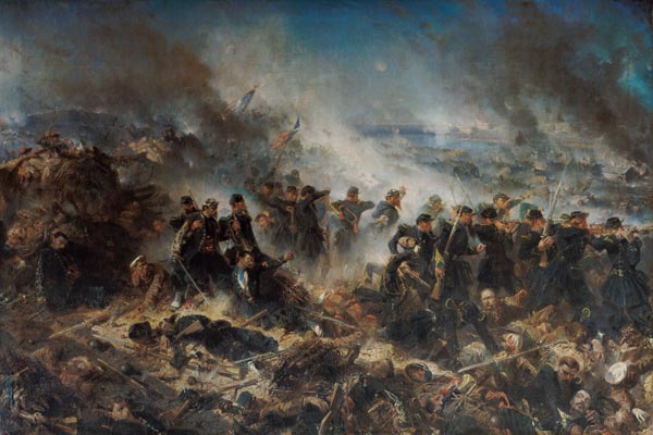 The Gervais Battery at the Siege of Sebastopol from Alphonse Marie de Neuville