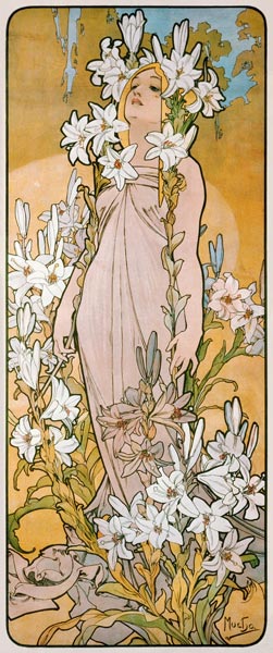 Die Lilie from Alphonse Mucha