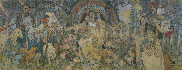 The Allegory of Bosnia and Herzegovina from Alphonse Mucha
