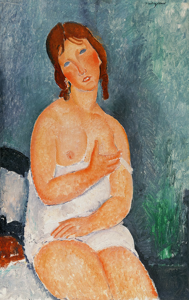 Young Woman in a Shirt, or The Little Milkmaid from Amadeo Modigliani