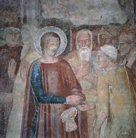 Detail of St. Ranieri in the Holy Land from Andrea  di Bonaiuto