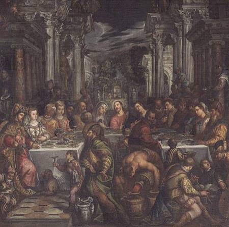 The Marriage Feast at Cana from Andrea Vicentino