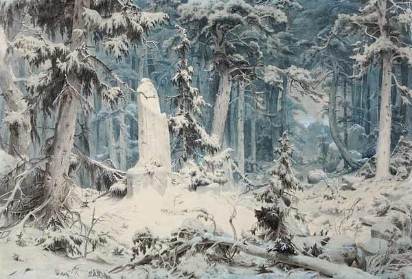 Snowy Forest from Andreas Achenbach