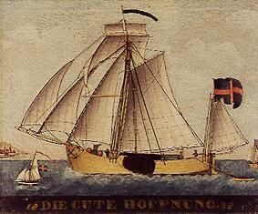 Darstellung des Schiffes Die gute Hoffnung from Anonym, Haarlem