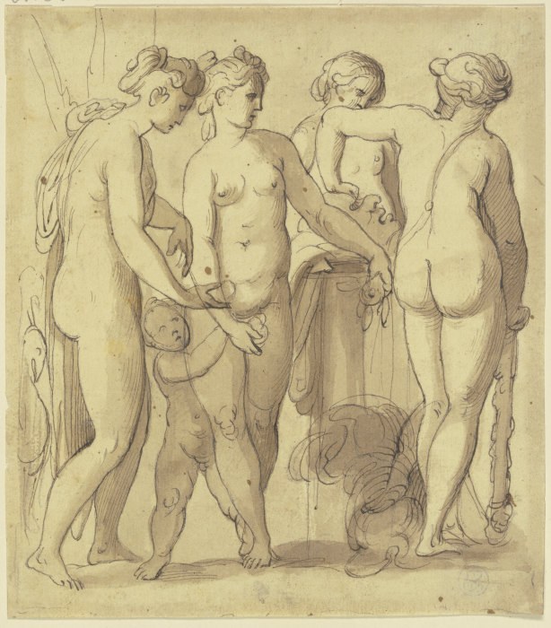 Venus und die drei Grazien from Anonym