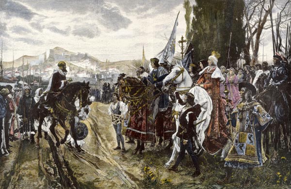 Eroberung Granadas / Pradilla nach Gemälde von Francisco Pradilla y Ortiz from Anonymous