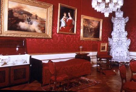 The Bedroom of Emperor Franz Joseph of Austria (1830-1916) from Anonymous