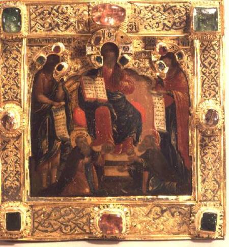 Cover for the icon of the Deesis (Christ) with genuflecting saintsMoscow from Anonymous