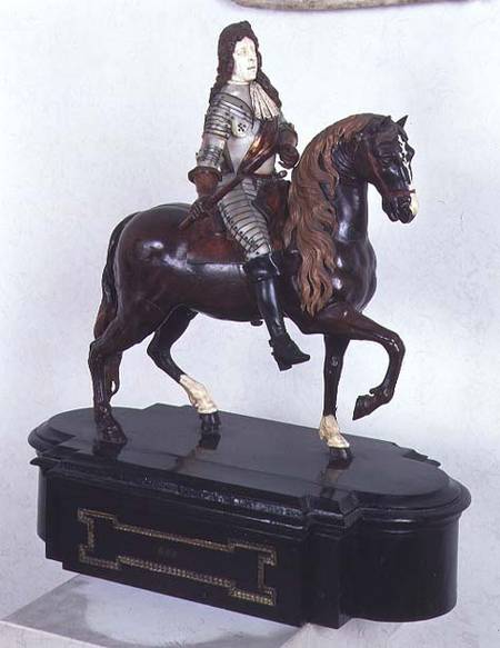 Francesco I on horseback, sculpture, Italian from Anonymous