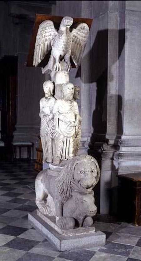 Lectern carrying the symbols of the four Evangelists from Anonymous