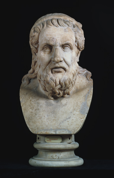 Portrait bust possibly of either Hesiod (8th century BC) or Homer (8th century BC) from Anonymous