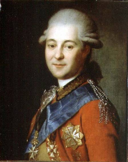 Portrait of Semeon Gavrilovich Zorich (1745-99) from Anonymous