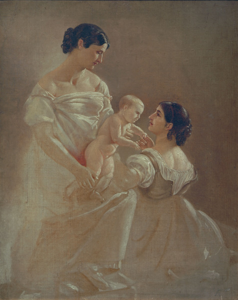 Zwei Frauen mit Kind from Anselm Feuerbach