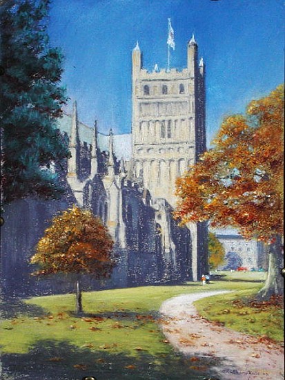 Exeter Cathedral - North Tower, 2003 (pastel on paper)  from Anthony  Rule