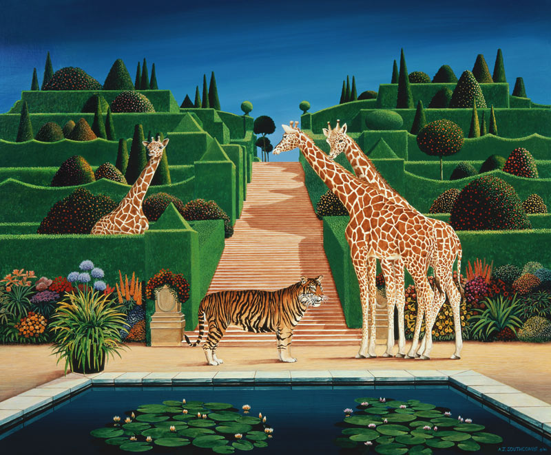Animal Garden, 1980 (acrylic on board)  from Anthony  Southcombe