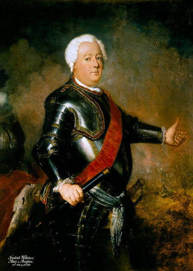 Friedrich Wilhelm I., König von Preussen from Antoine Pesne